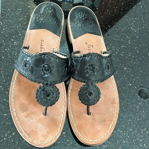 Jack Rogers Black Sandals